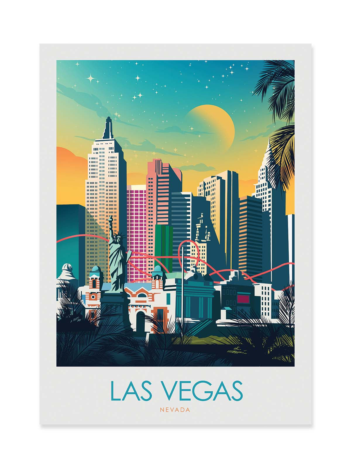 Art Poster - Las Vegas - Studio Inception