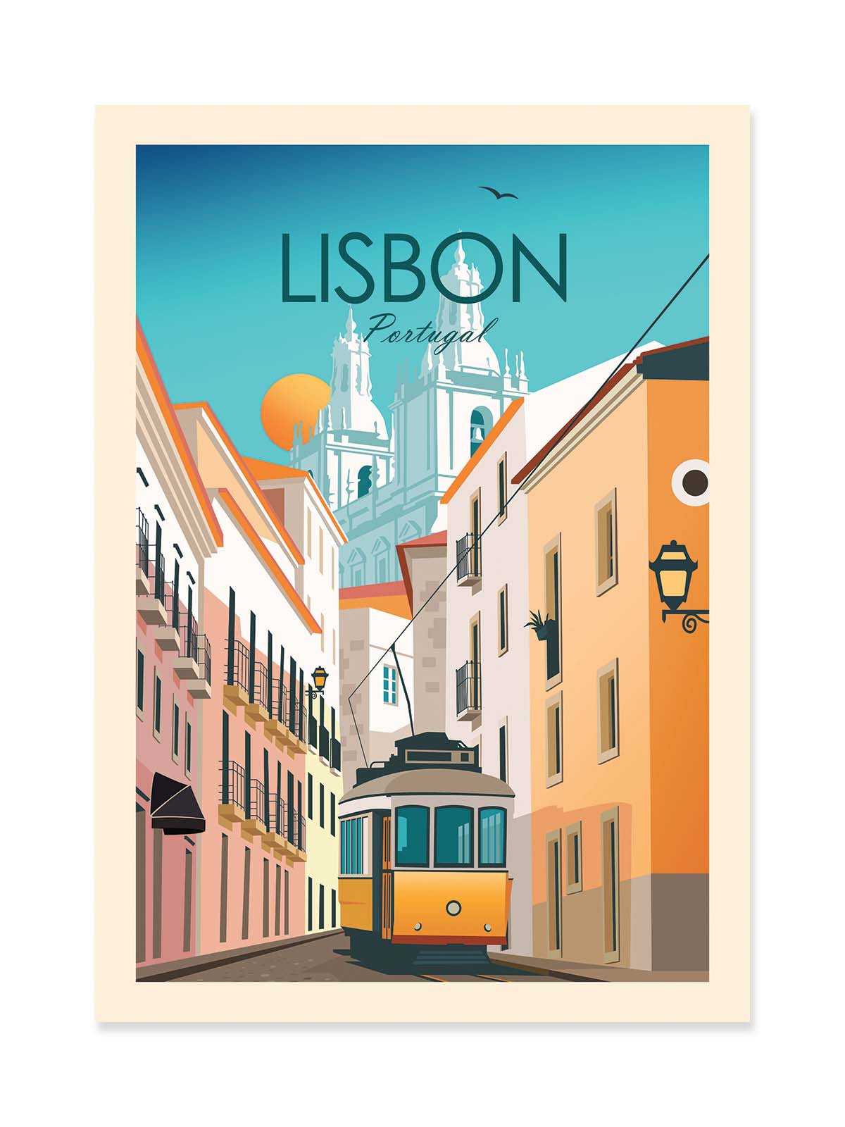 Art Poster - Lisbon Portugal - Studio Inception