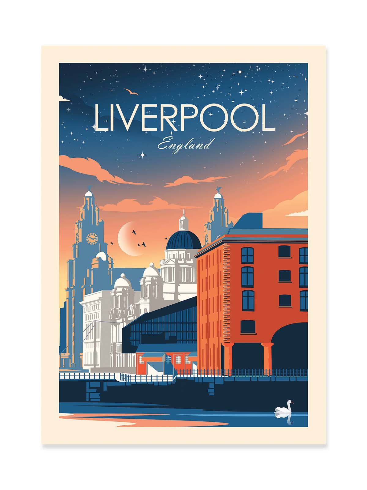 Art Poster - Liverpool England - Studio Inception