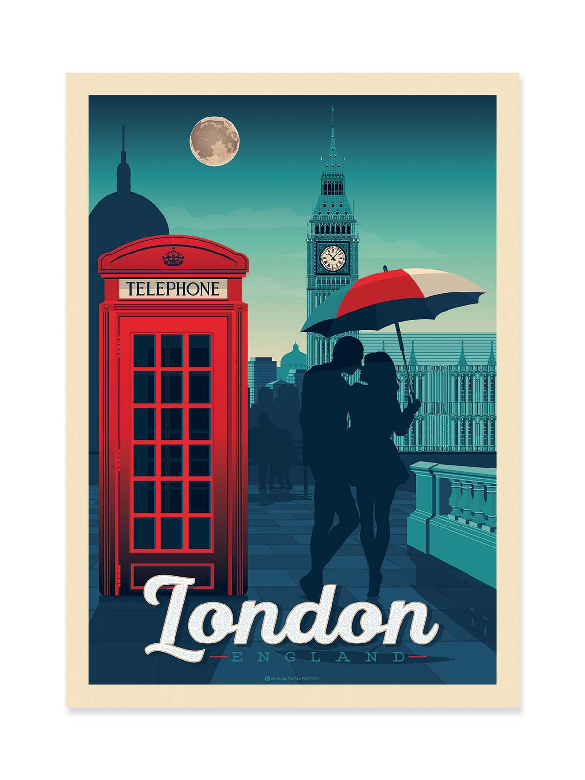 Art Poster - London - Olahoop Travel Posters
