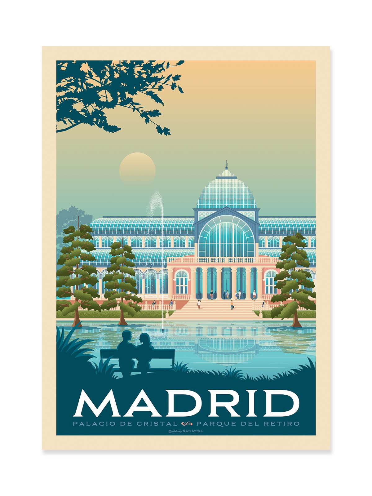 Art Poster - Madrid - Olahoop Travel Posters