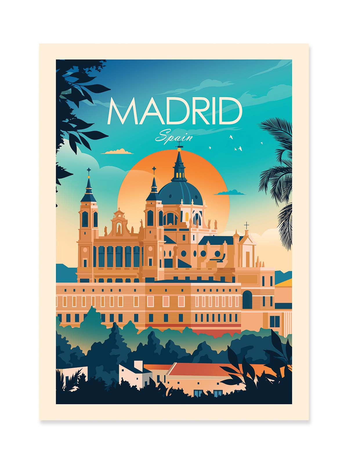 Art Poster - Madrid Spain - Studio Inception