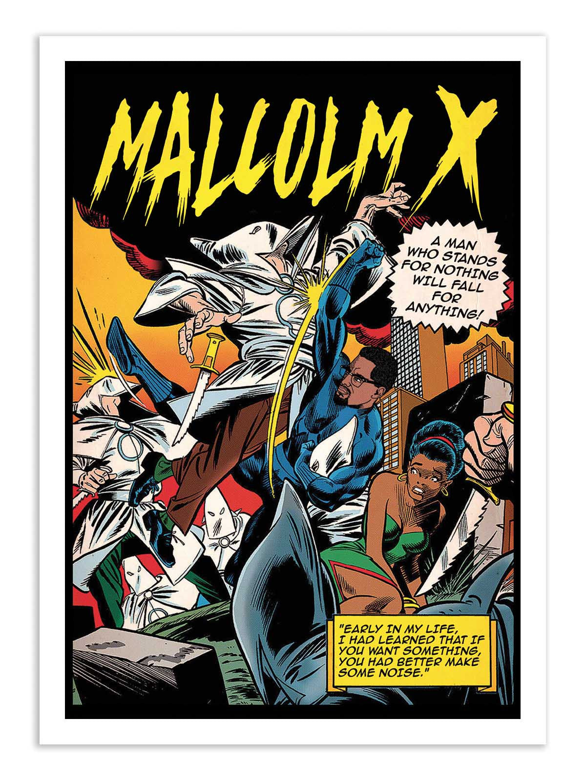 Affiche - Malcom X - David Redon