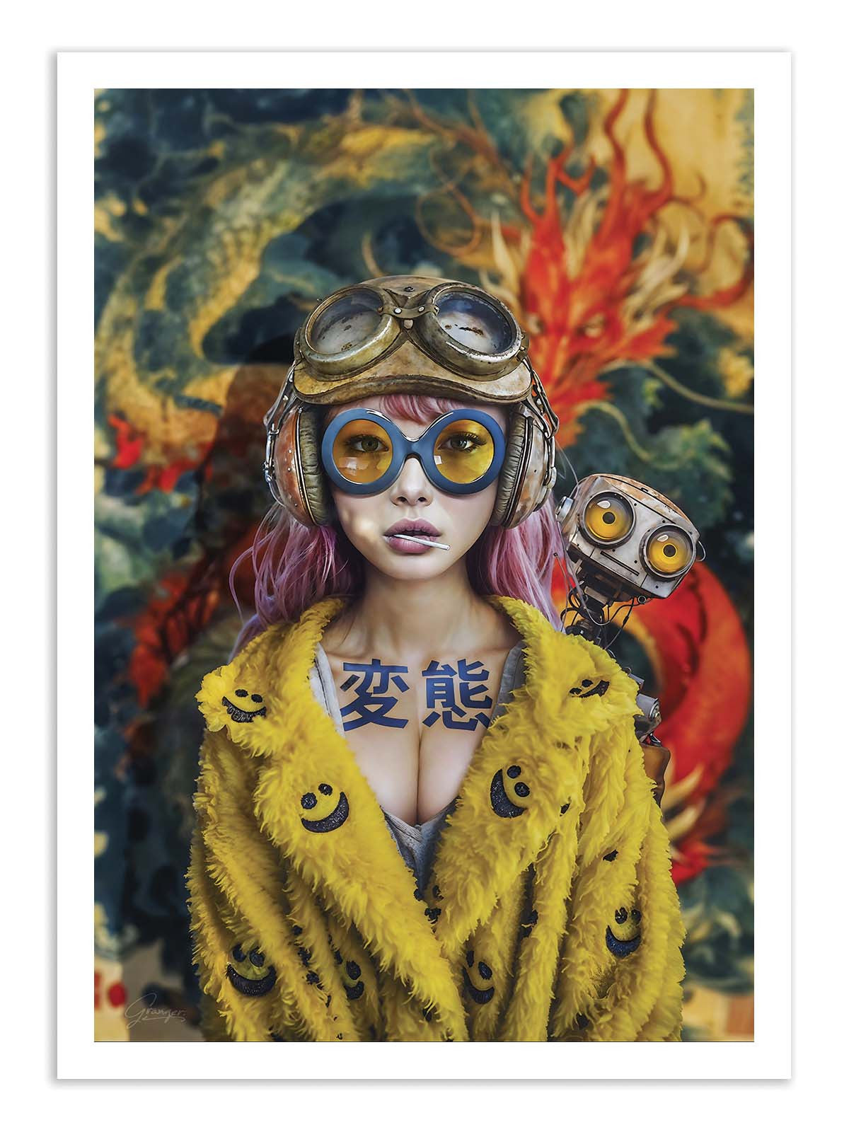 Art Poster - Manga Girl - Alexandre Granger
