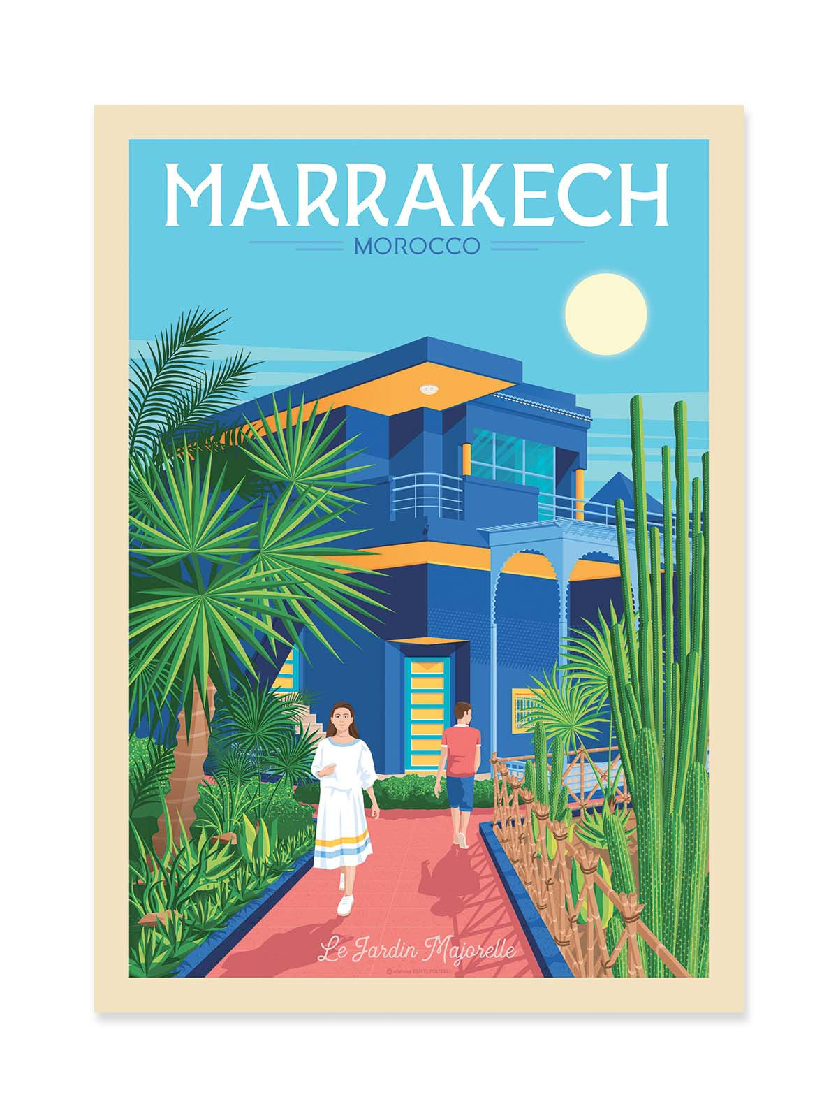 Art Poster - Marrakech - Olahoop Travel Posters