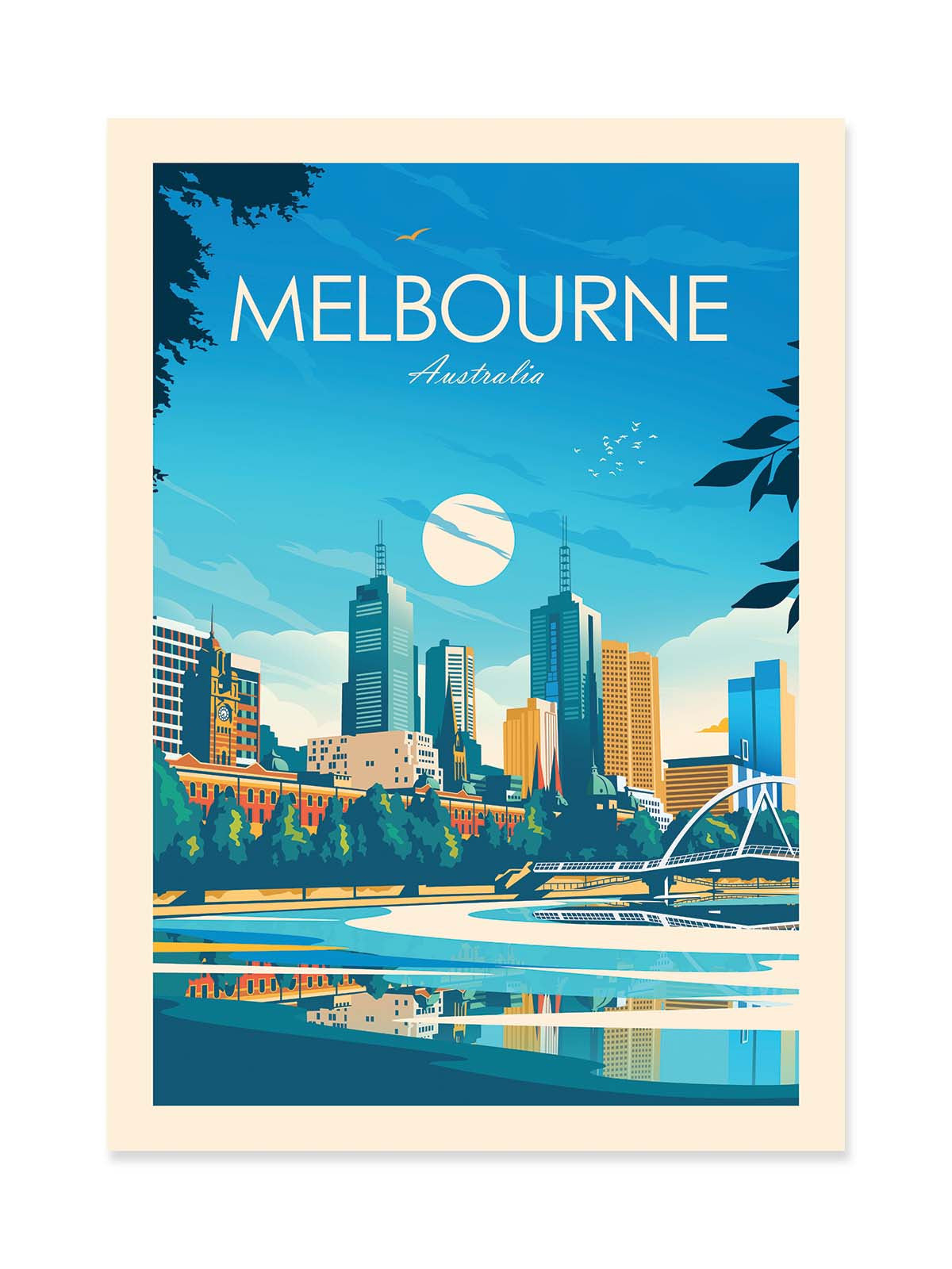 Art Poster - Melbourne - Studio Inception