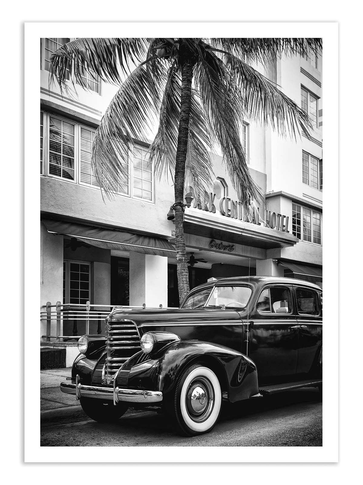 Art Poster - Miami Classic car - Philippe Hugonnard