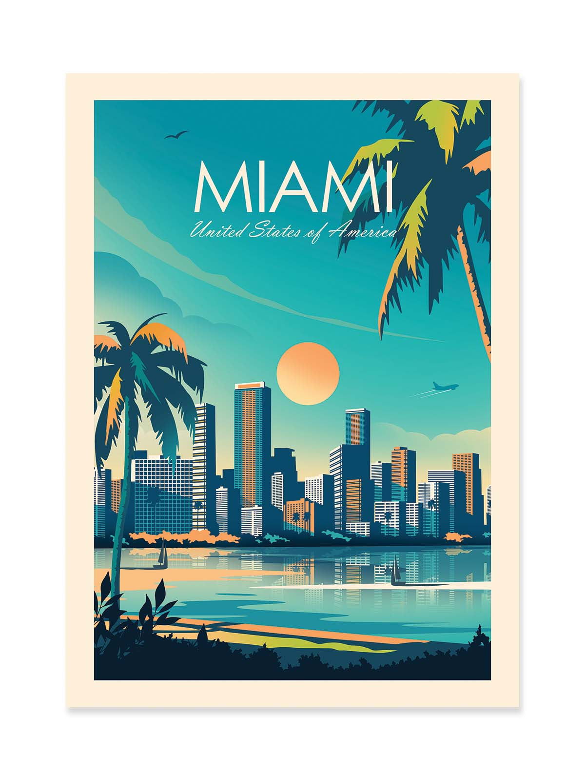 Art Poster - Miami - Studio Inception