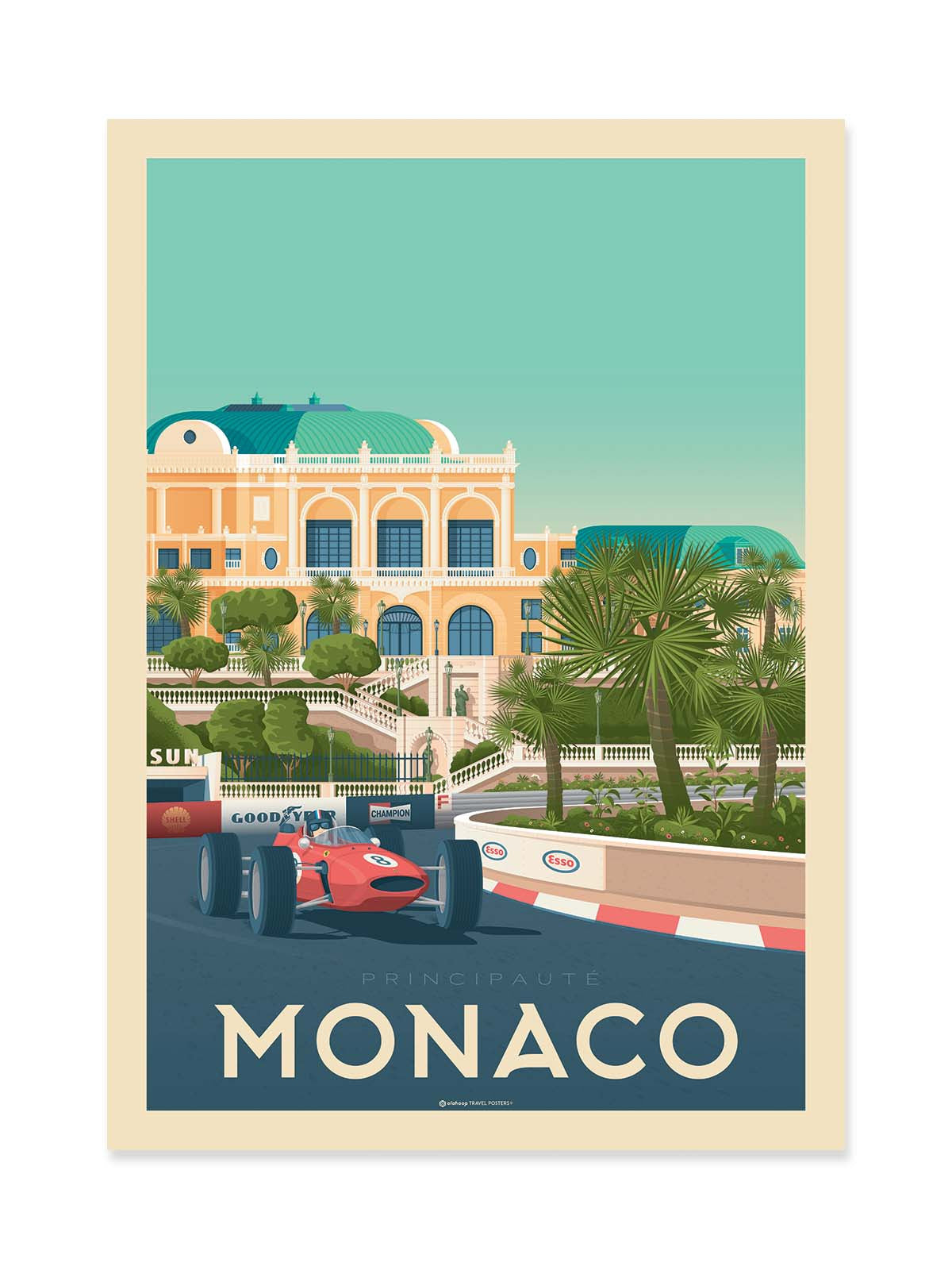 Art Poster - Monaco - Olahoop Travel Posters