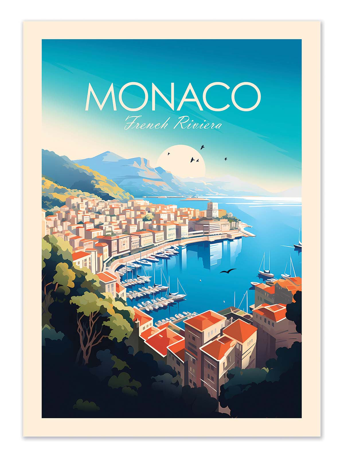 Art Poster -Monaco - Studio Inception