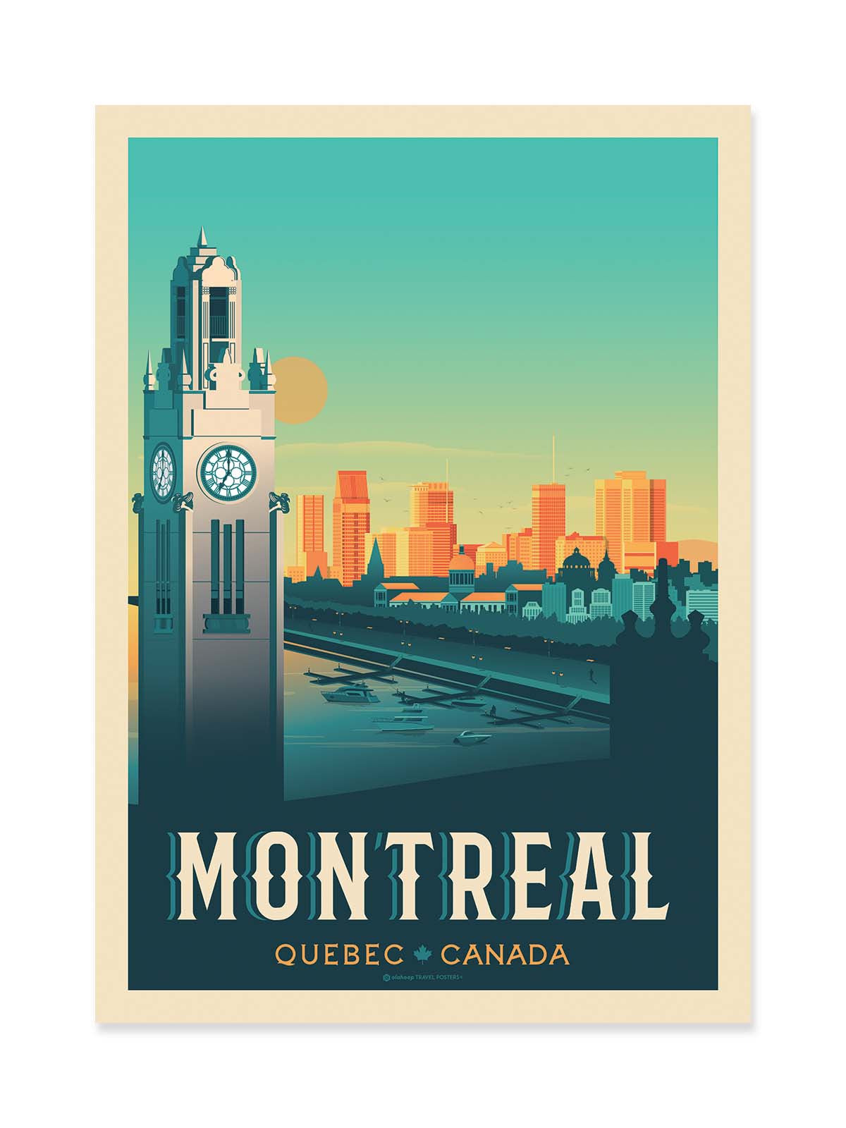 Art Poster - Montreal - Olahoop Travel Posters