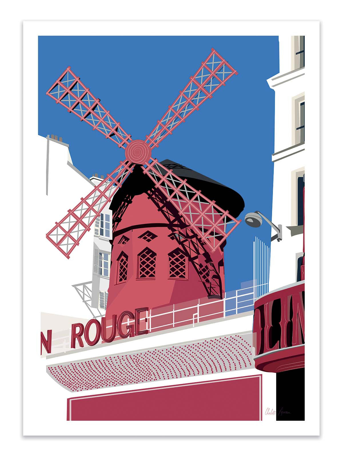 Art Poster - Moulin Rouge - LPX Illustration