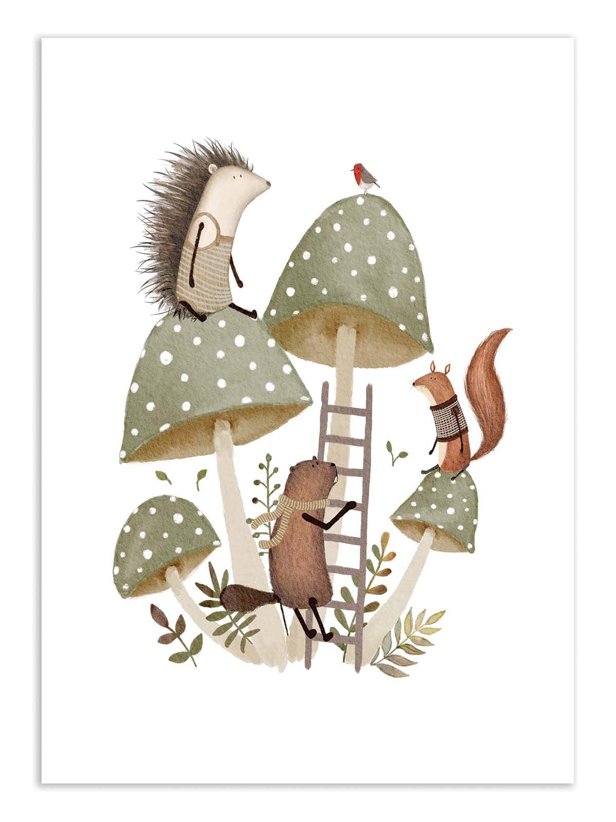 Art Print - Mushroom Playground - Urchin Bay