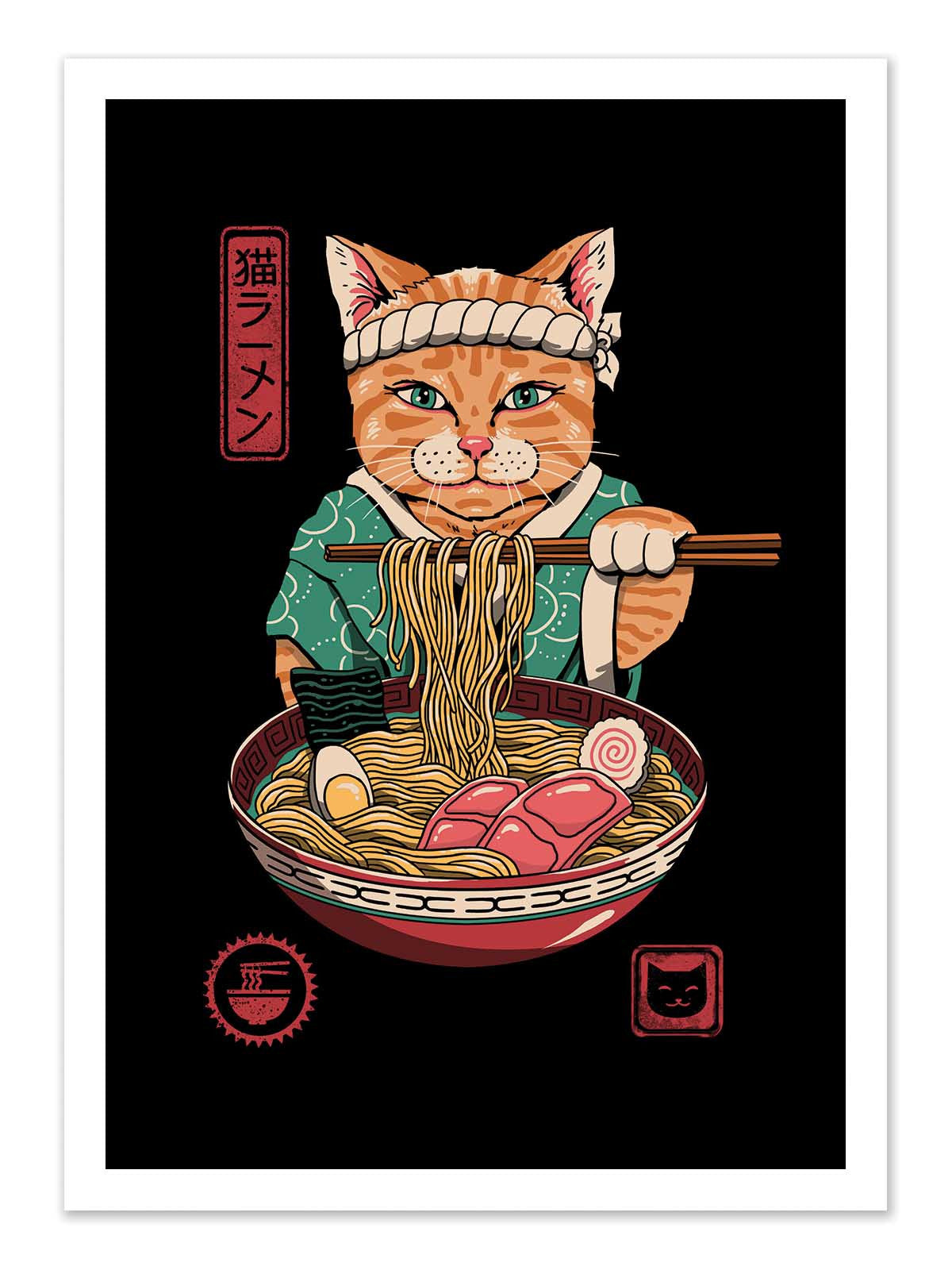 Art Poster - Neko Ramen - Vincent Trinidad