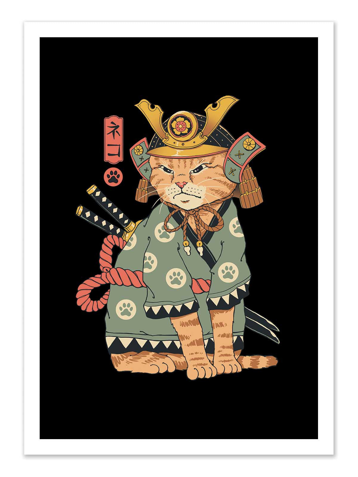 Art Poster - Neko Samurai - Vincent Trinidad