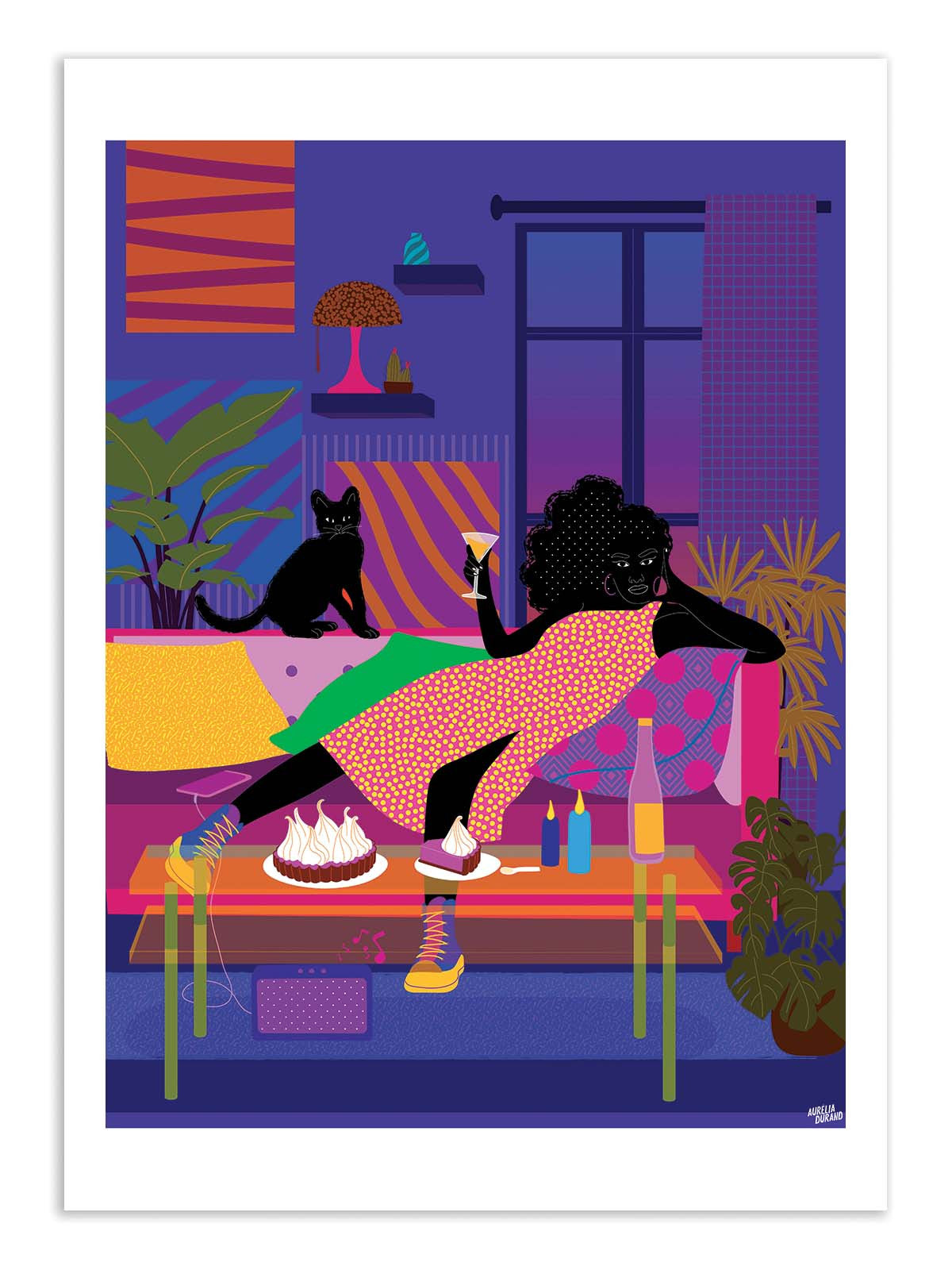 Art Poster - Netflix and chill - Aurélia Durand