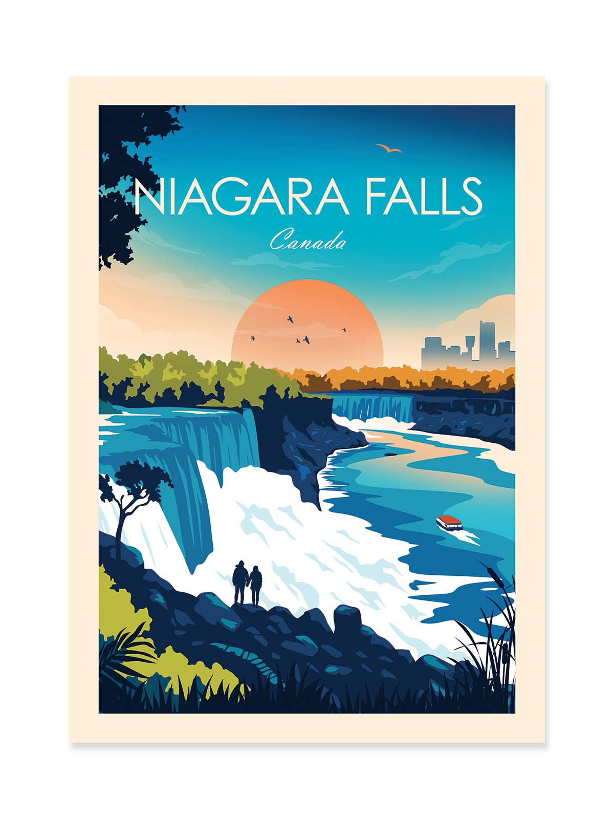 Art Poster - Niagara Falls - Studio Inception