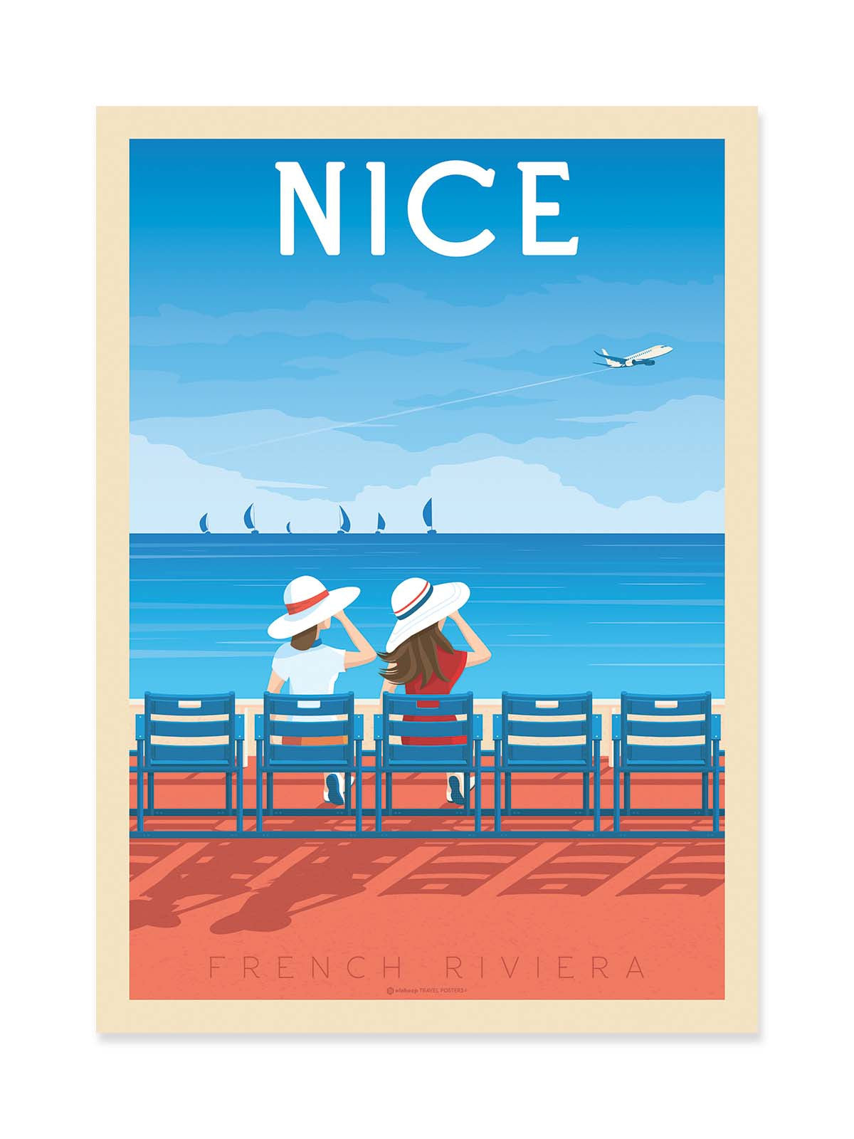 Art Poster - Nice - Olahoop Travel Posters