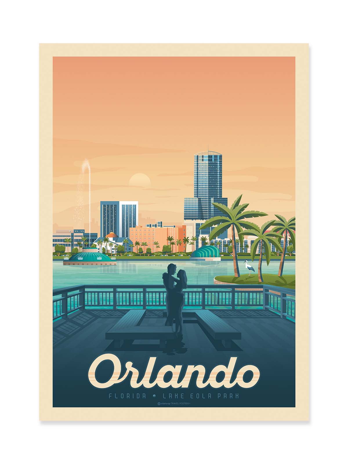 Art Poster - Orlando - Olahoop Travel Posters