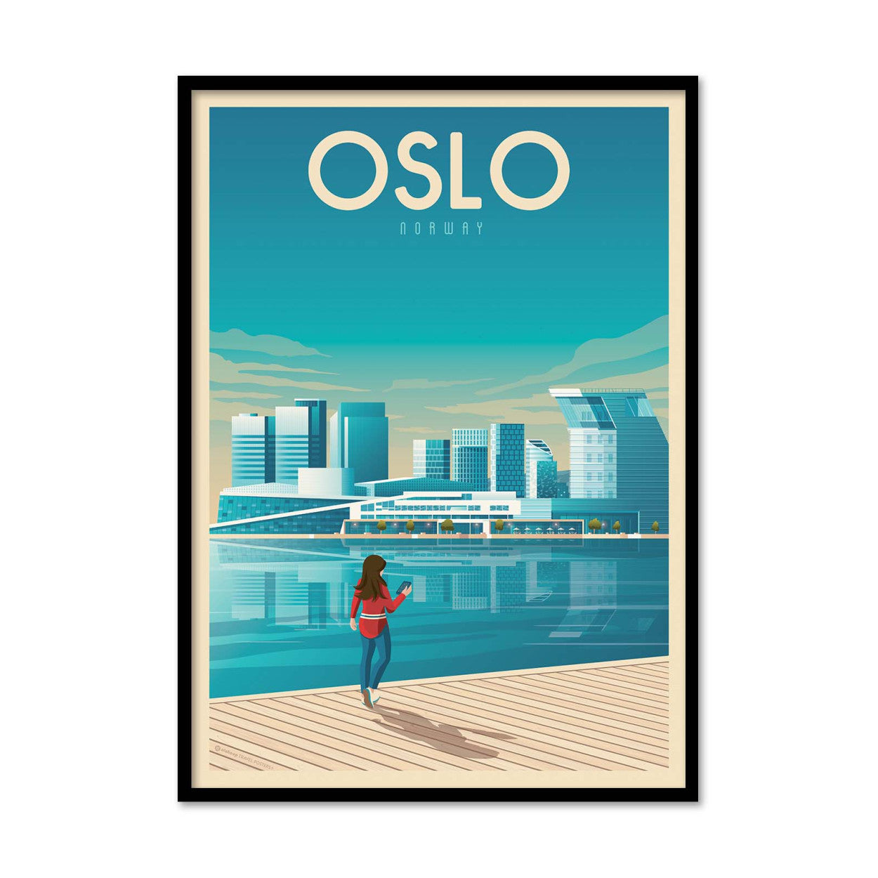 Art Poster - Oslo - Olahoop Travel Posters