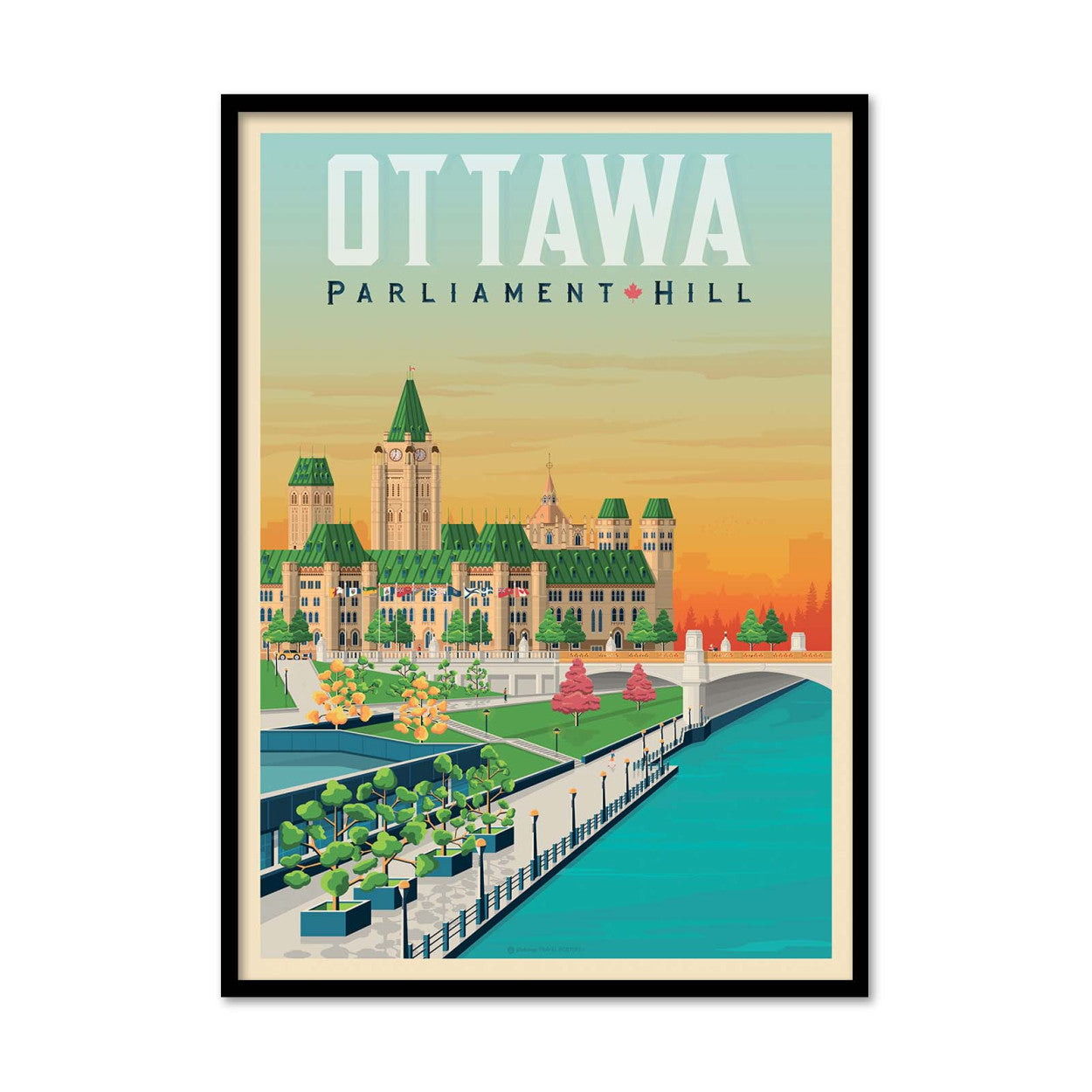 Art Poster - Ottawa - Olahoop Travel Posters