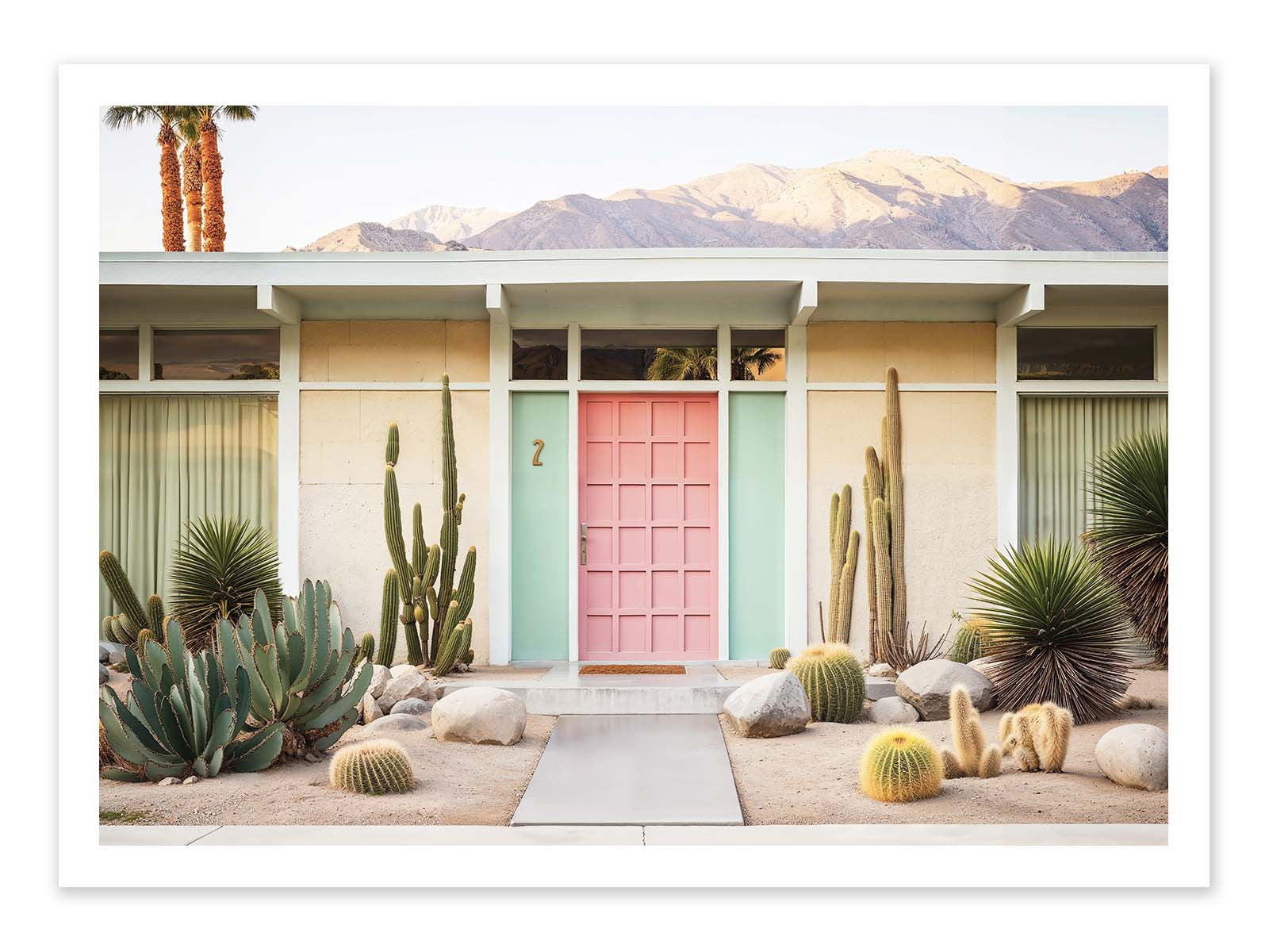 Affiche - Palm Springs Mid-century - Philippe Hugonnard