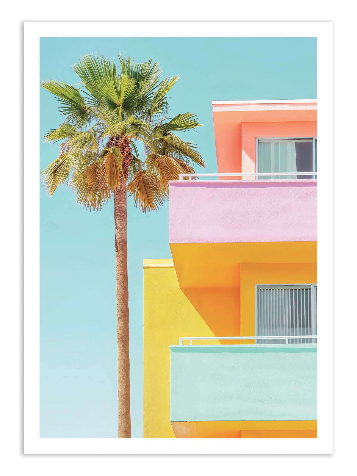 Art Poster - Pastel Venice Beach - Philippe Hugonnard