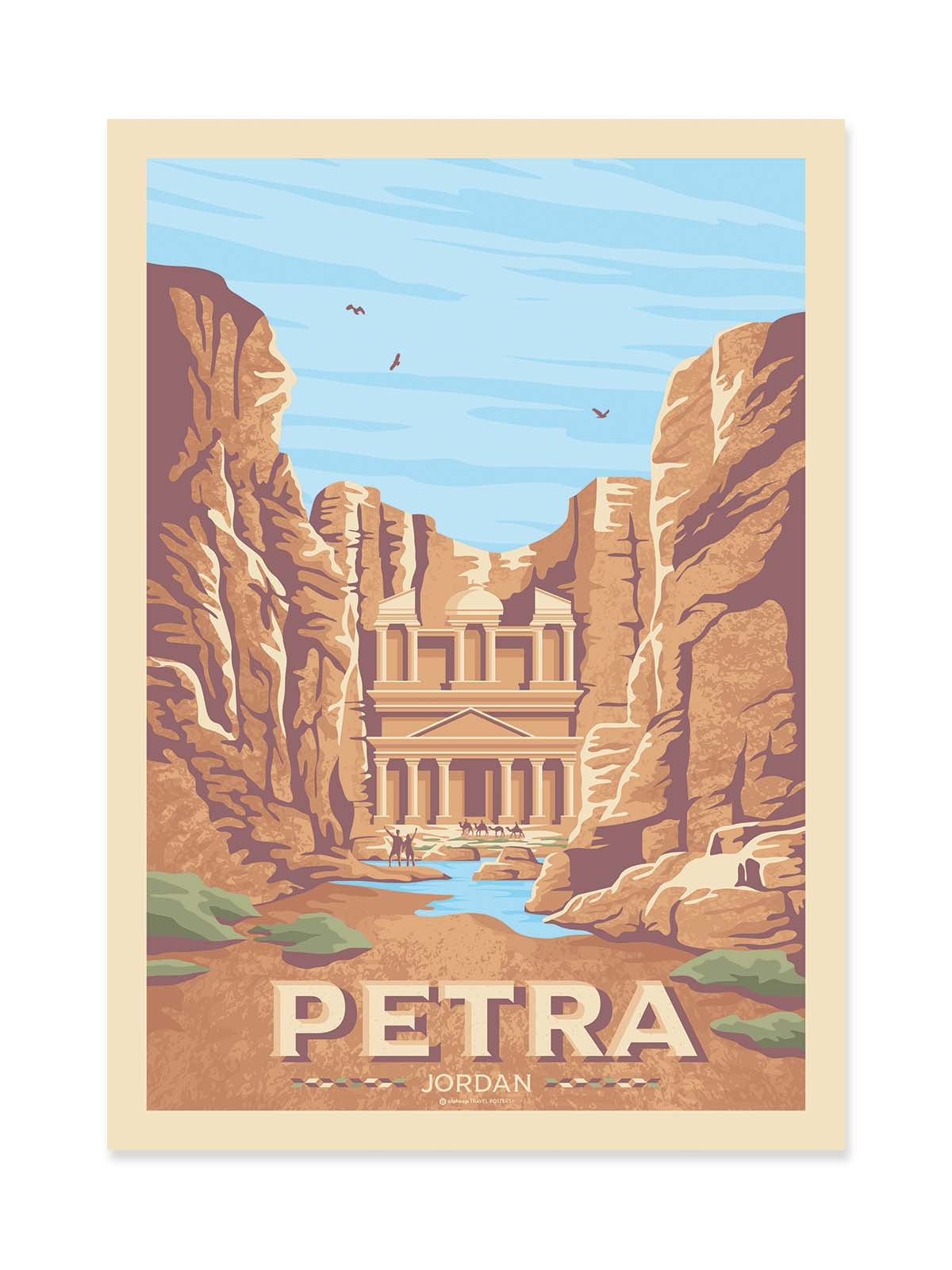 Art Poster - Petra Jordanie - Olahoop Travel Posters