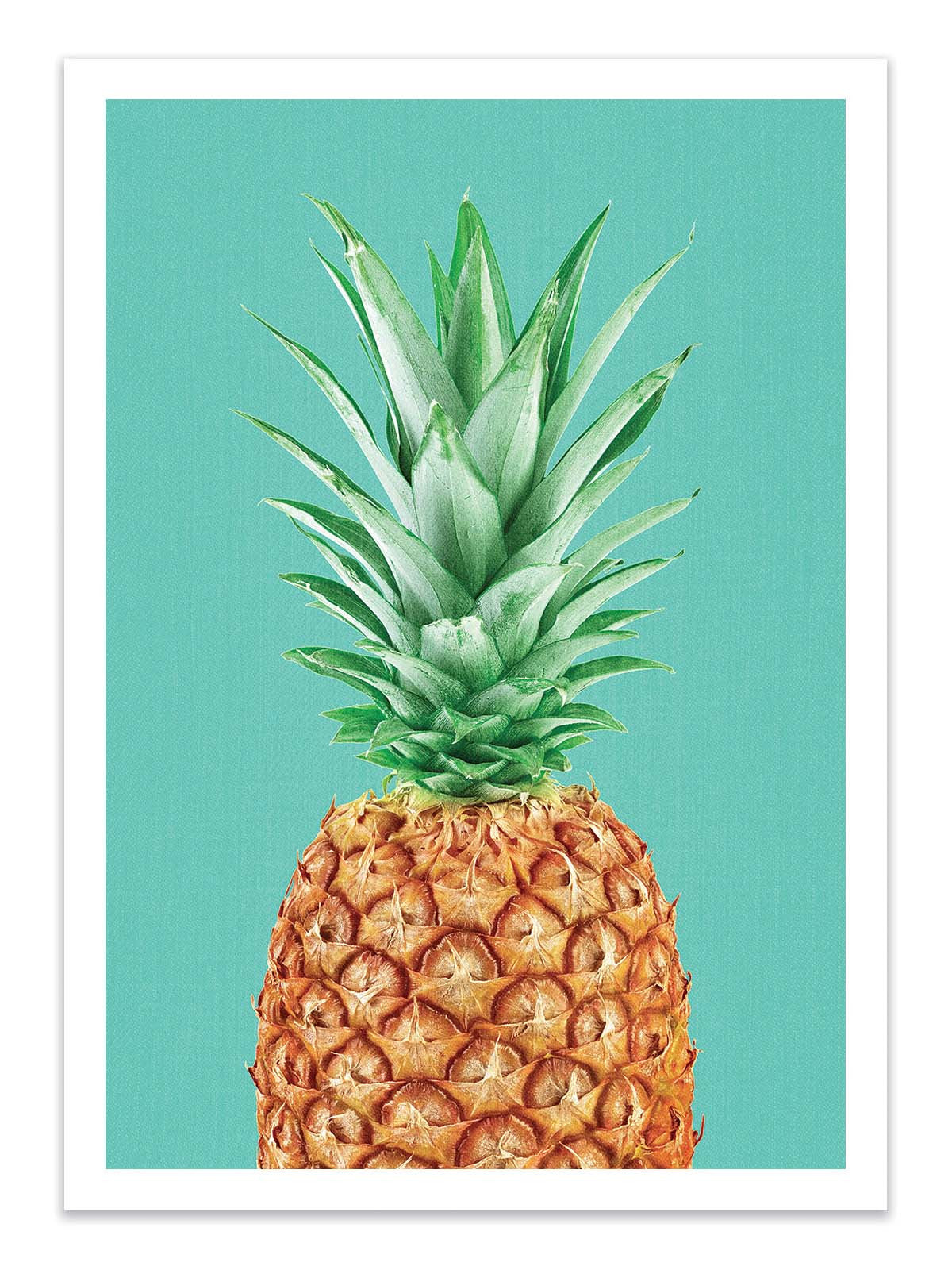 Art Poster - Pineapple in blue - Gal Design