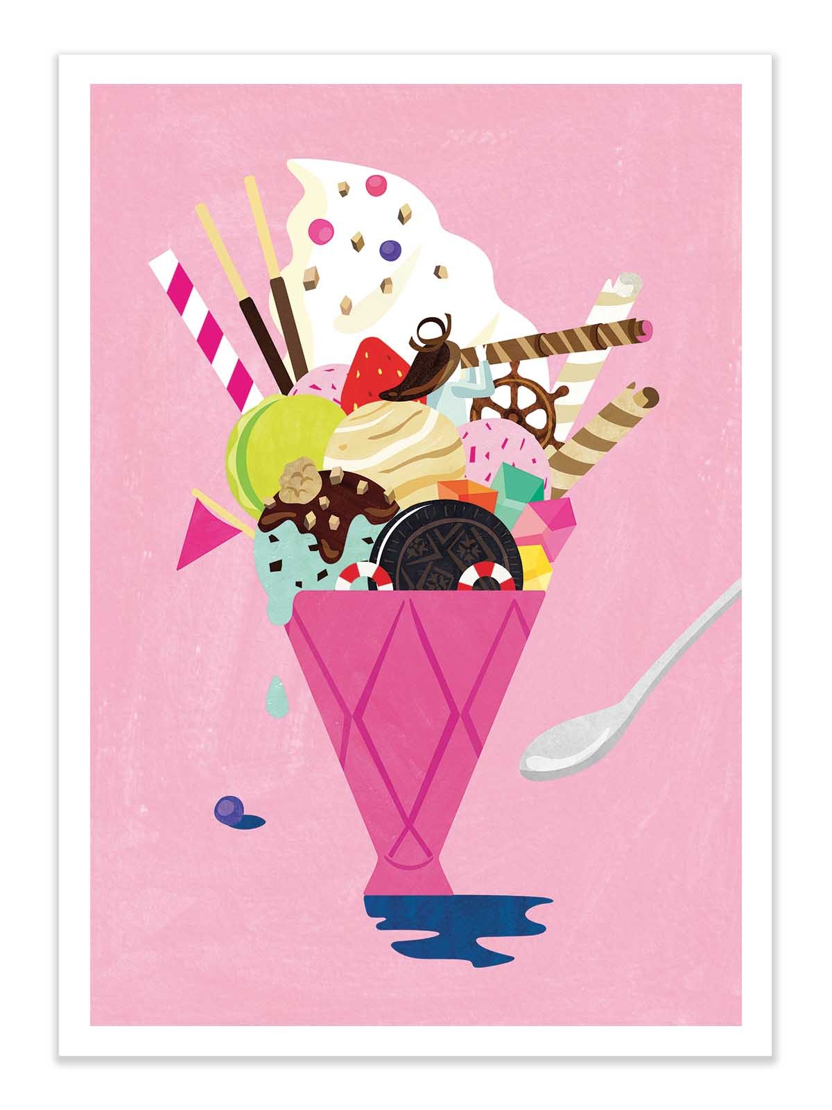 Art Poster - Pirate Ice cream - Shihotana
