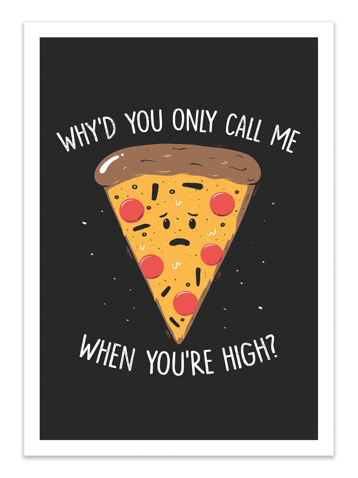 Art Poster - Pizza Hangover - EduEly
