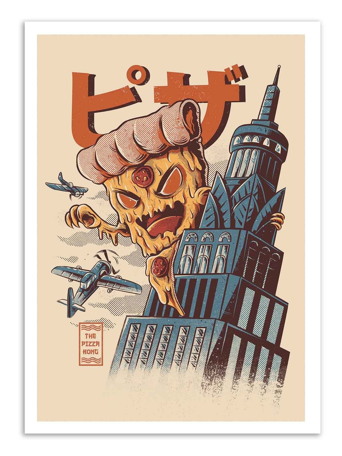 Art Poster - Pizza Kong - Ilustrata