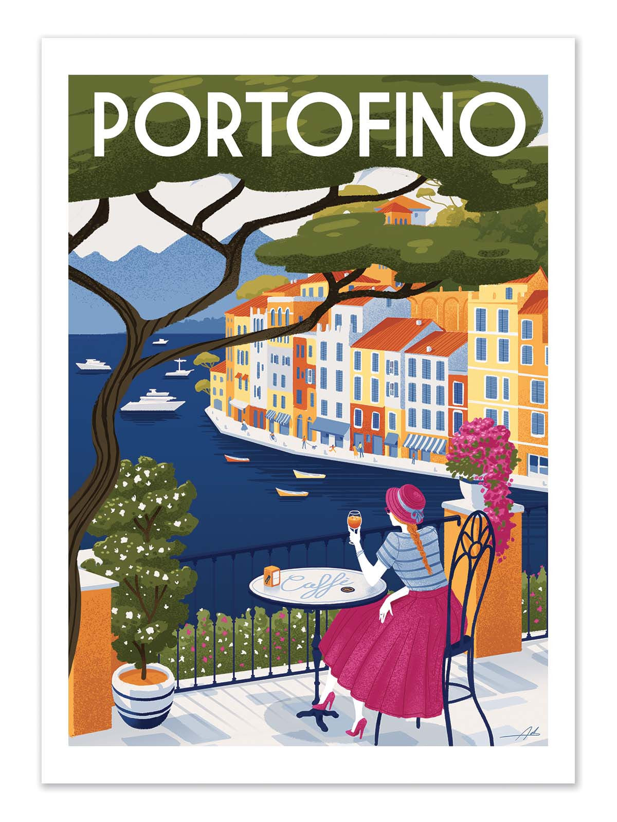 Art Poster - Portofino - Andrea de Santis