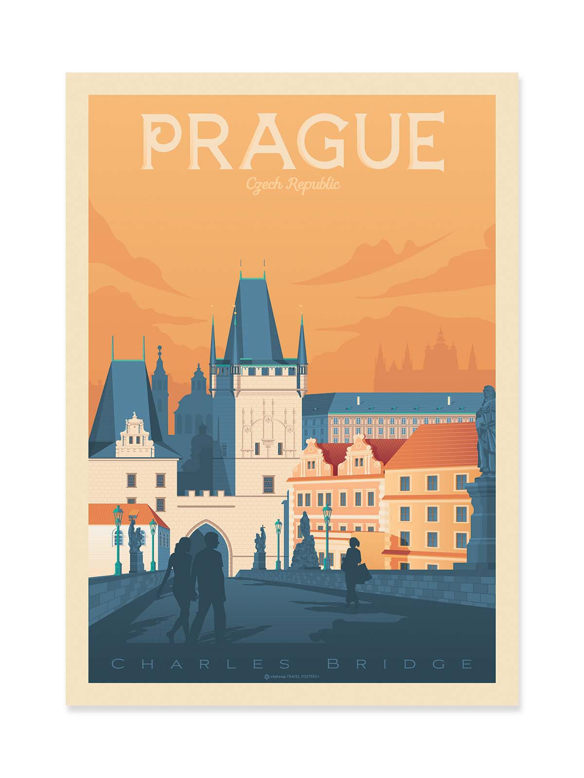 Art Poster - Prague - Olahoop Travel Posters