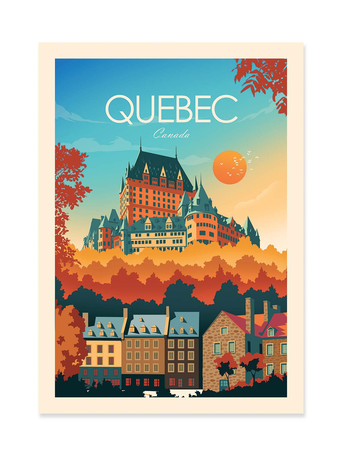 Art Poster - Quebec Canada - Studio Inception