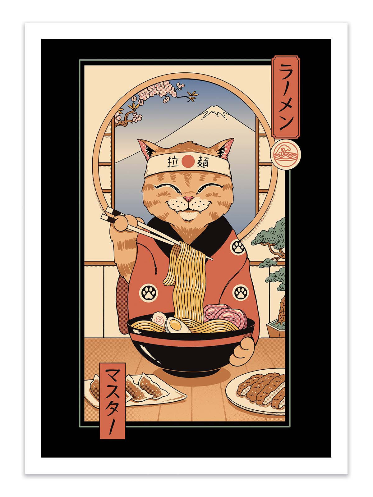 Art poster - Ramen Meowster - Vincent Trinidad