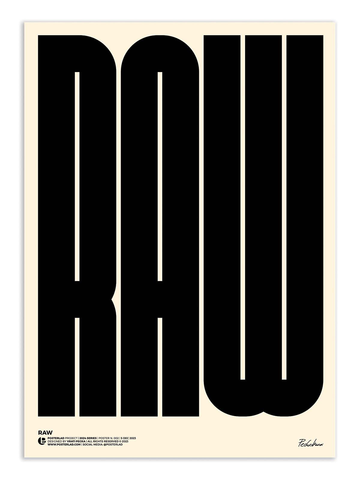Art poster - Raw - Posterlad