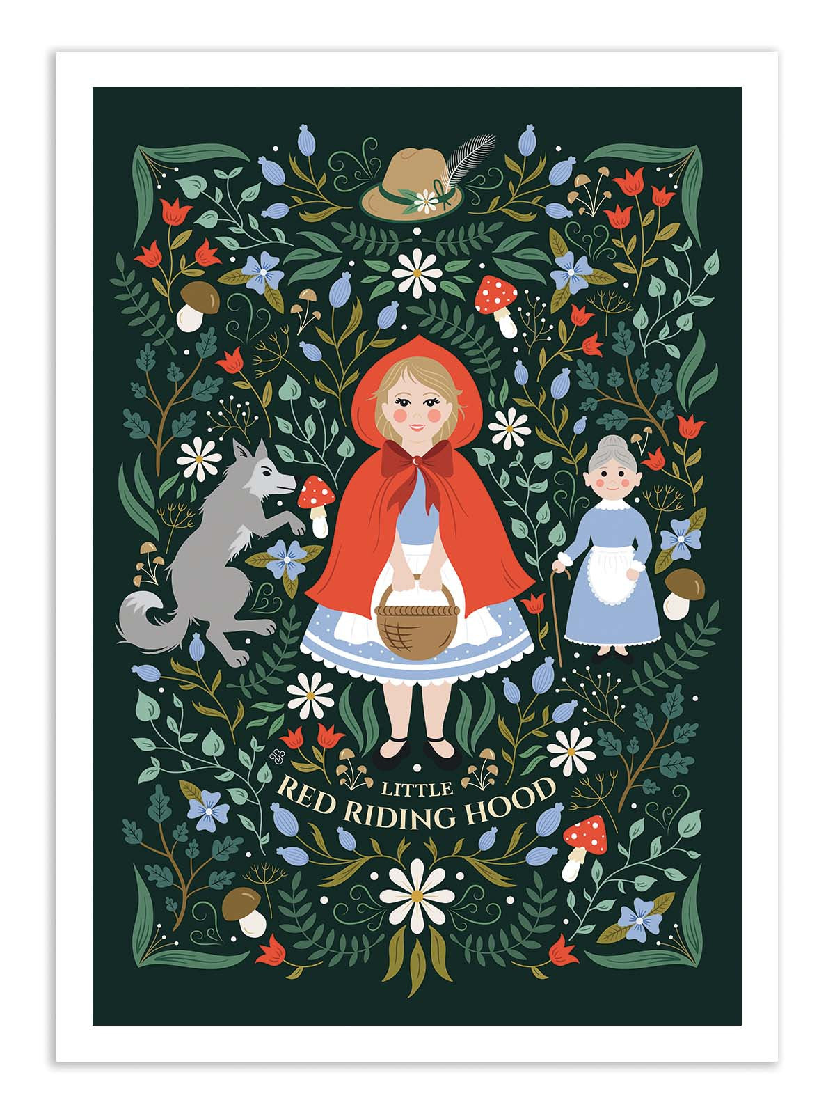 Art Print - Red Riding hood - Vesna Skorshnek