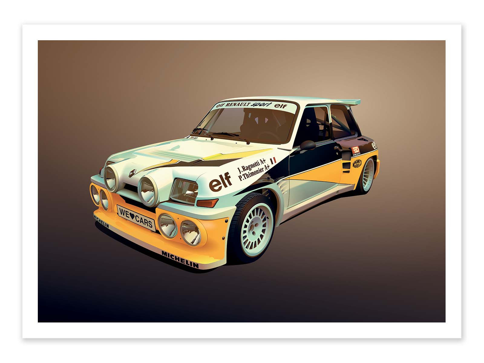 Art Poster - Renault R5 GT Turbo - Artmoric
