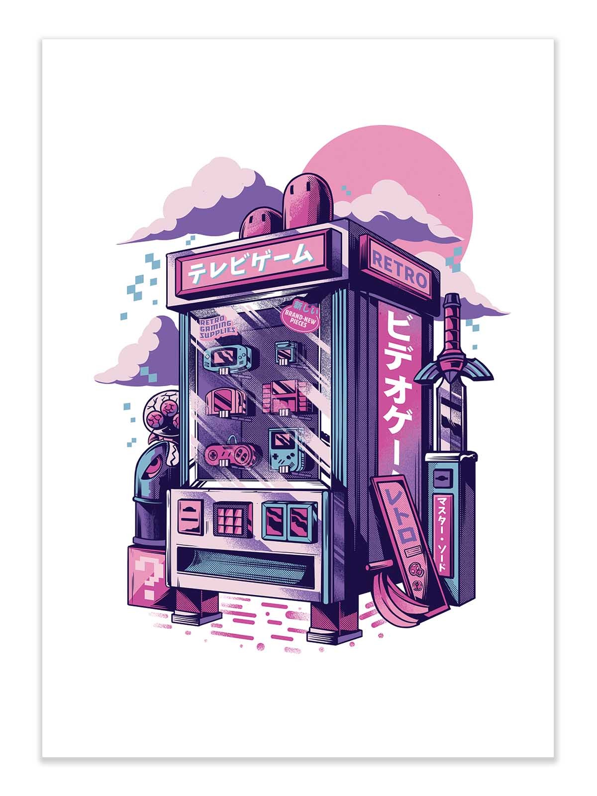 Art Poster - Retro Machine - Ilustrata