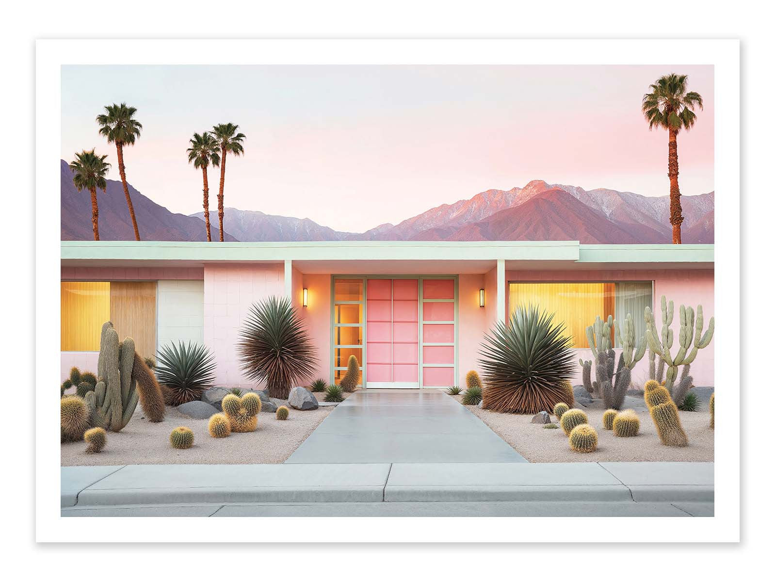 Affiche - Retro Palm Springs - Philippe Hugonnard