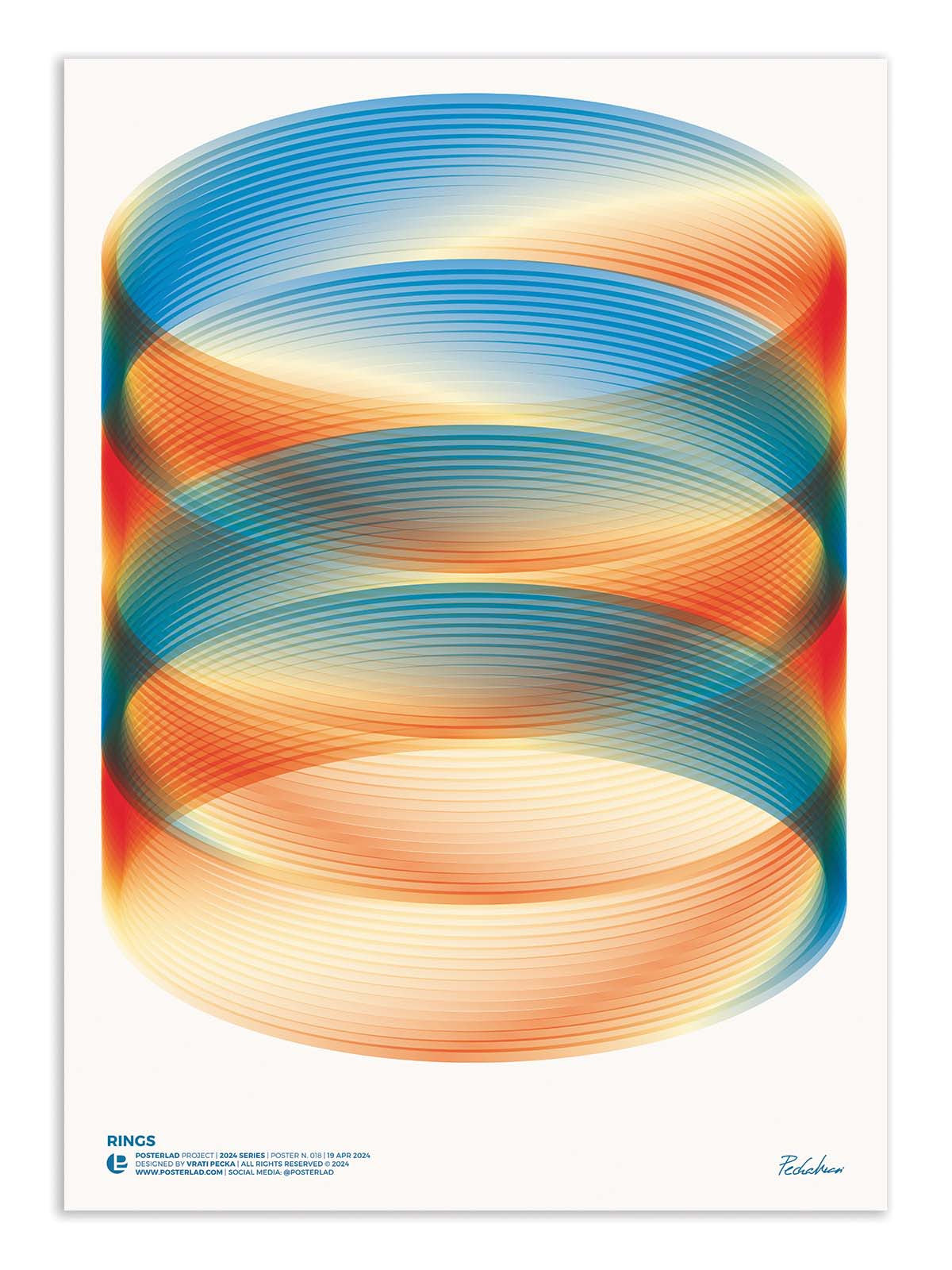 Art poster - Rings - Posterlad