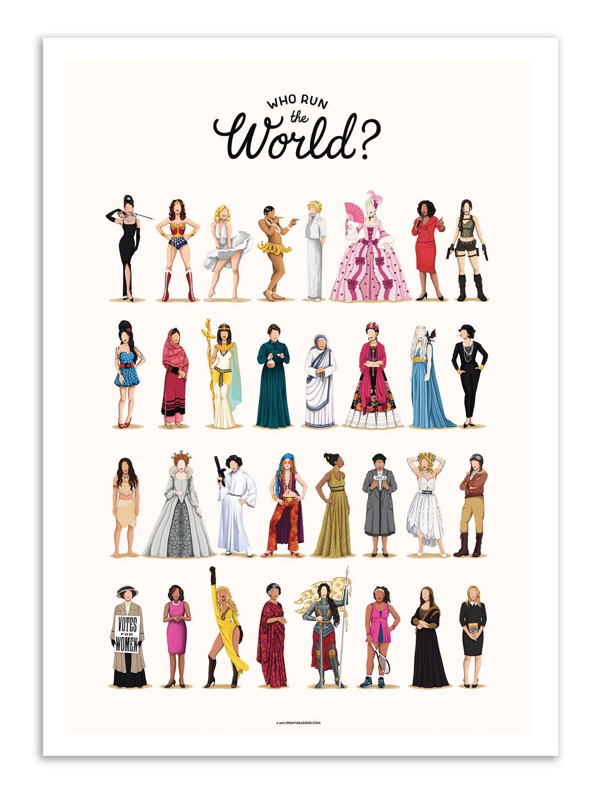 Art Poster - Run the world - Nour Tohme
