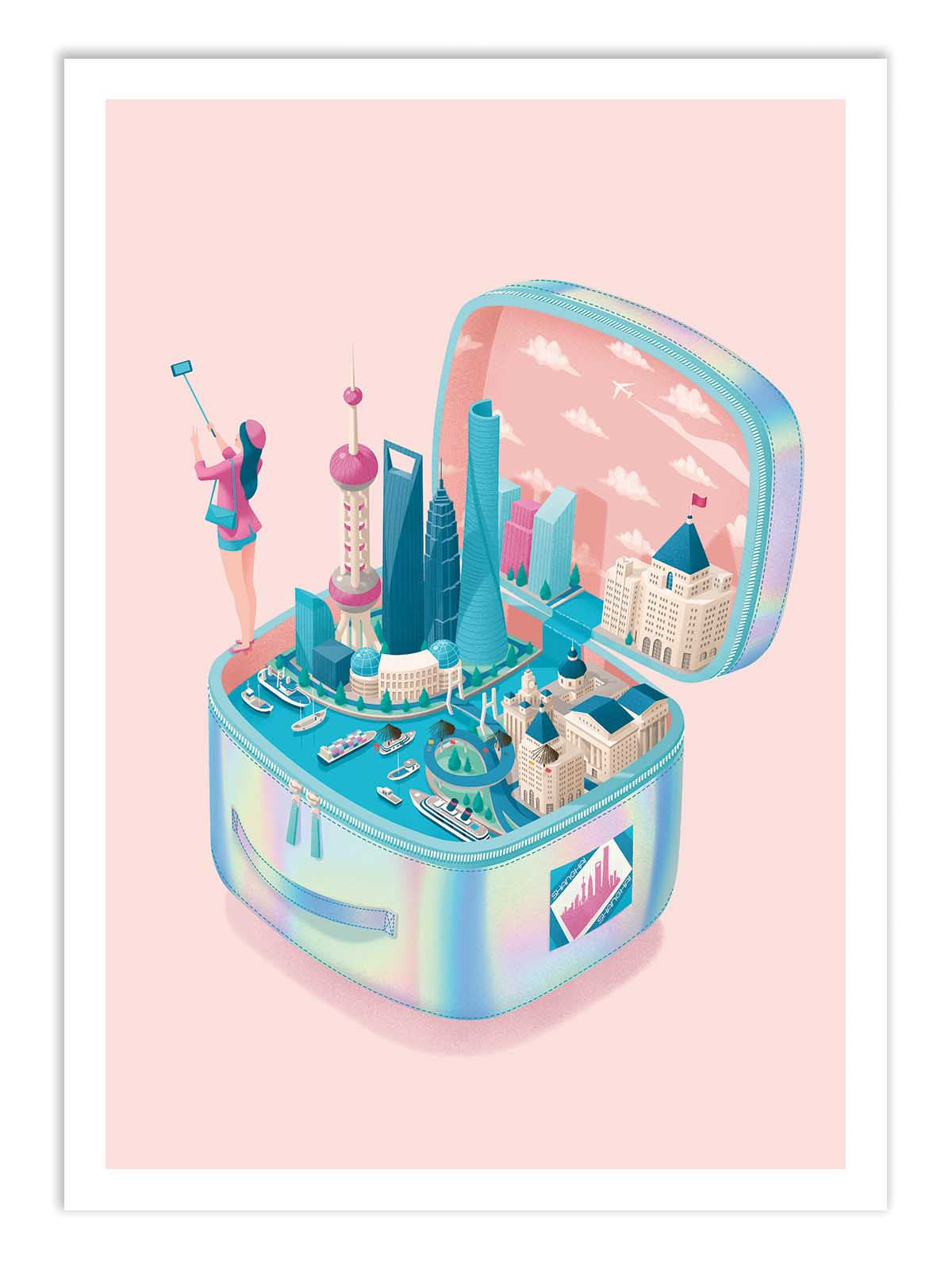 Art Poster - Shanghai - Andrea de Santis