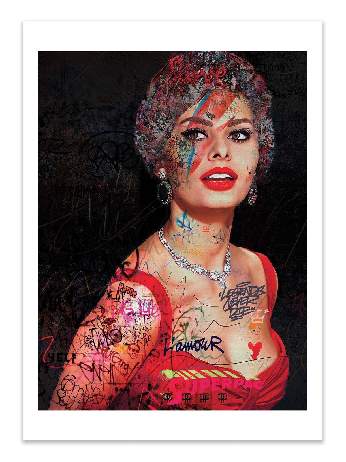 Art Poster - Sophia Loren - Mr Pablo Costa