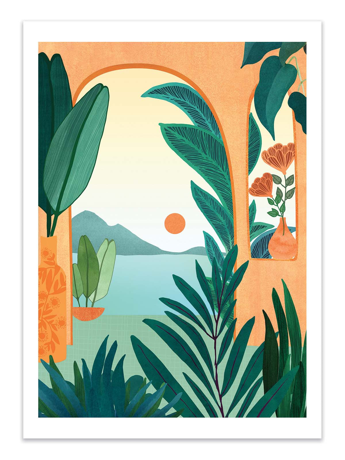 Art Poster - Summer evening - Kristian Gallagher