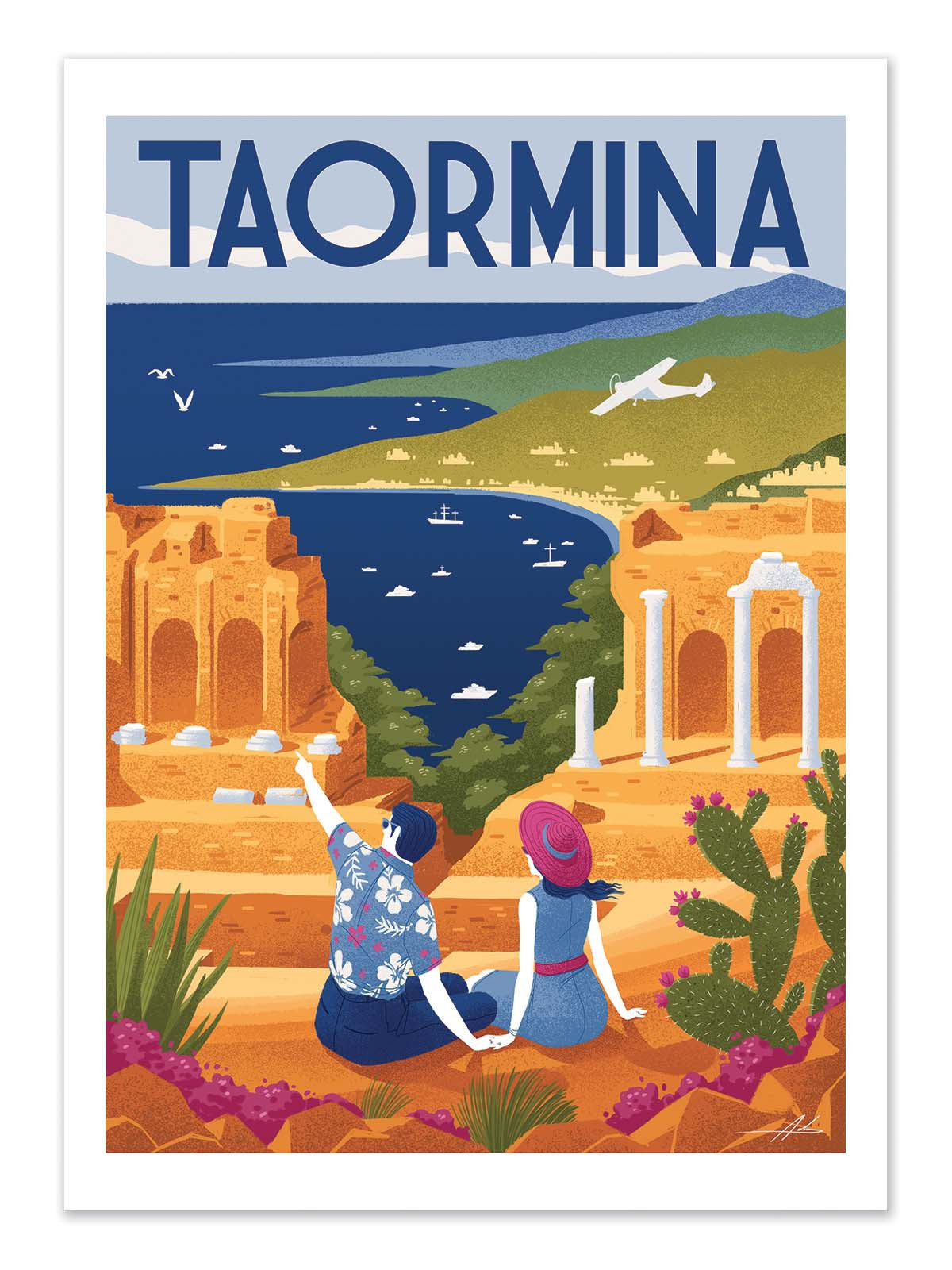 Art Poster - Taormina - Andrea de Santis