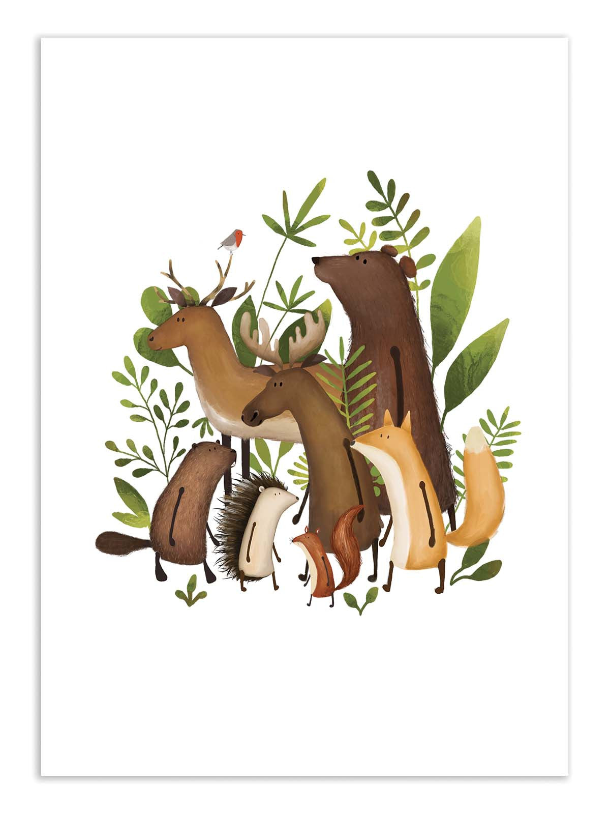 Art Print - Team Woodland - Urchin Bay
