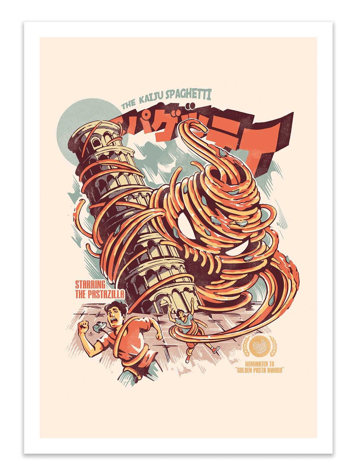 Art Poster - The Kaiju Spaghetti - Ilustrata