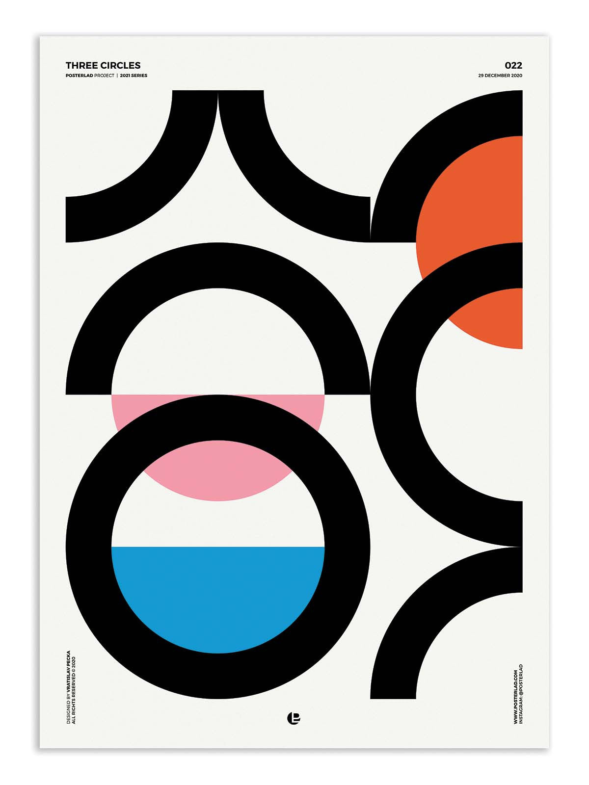 Art Poster - Three circles - Posterlad